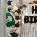 Classic Black and White Birthday Decor