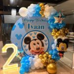 Blue & goldern Balloon To Be Surprise Room Decoration