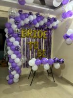 Bride To Be Blue & Silver Theme Balloon Decoration